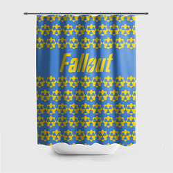 Шторка для душа Fallout: Danger Radiation, цвет: 3D-принт