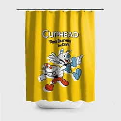 Шторка для душа Cuphead: Don't deal with the Devil, цвет: 3D-принт