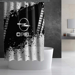 Шторка для душа Opel: Black Spray, цвет: 3D-принт — фото 2