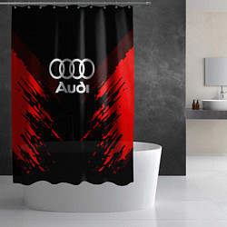 Шторка для душа Audi: Red Anger, цвет: 3D-принт — фото 2