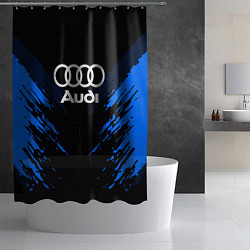 Шторка для душа Audi: Blue Anger, цвет: 3D-принт — фото 2
