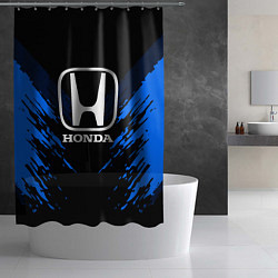 Шторка для душа Honda: Blue Anger, цвет: 3D-принт — фото 2