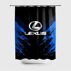 Шторка для душа Lexus: Blue Anger, цвет: 3D-принт