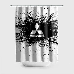 Шторка для душа Mitsubishi: Black Spray, цвет: 3D-принт