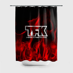 Шторка для душа Thousand Foot Krutch: Red Flame, цвет: 3D-принт