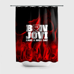 Шторка для душа Bon Jovi: Have a nice day, цвет: 3D-принт
