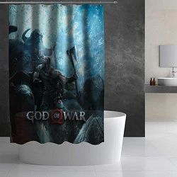 Шторка для душа God of War: Dynasty, цвет: 3D-принт — фото 2
