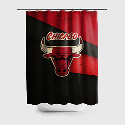 Шторка для душа Chicago Bulls: Old Style, цвет: 3D-принт