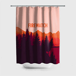 Шторка для ванной Firewatch: Orange Style