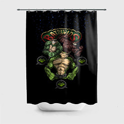 Шторка для душа Battletoads Trio, цвет: 3D-принт