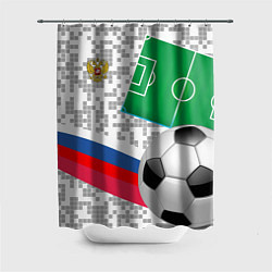 Шторка для душа Русский футбол, цвет: 3D-принт