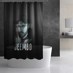 Шторка для душа Jeembo glitch, цвет: 3D-принт — фото 2