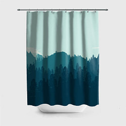 Шторка для душа Firewatch Wood, цвет: 3D-принт