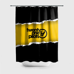 Шторка для душа 21 Pilots Inside, цвет: 3D-принт