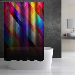 Шторка для душа Colour Cubes, цвет: 3D-принт — фото 2