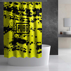 Шторка для душа PUBG: Yellow Stained, цвет: 3D-принт — фото 2