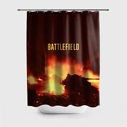 Шторка для душа Battlefield War, цвет: 3D-принт