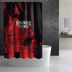 Шторка для душа Stranger Things: Red Dream, цвет: 3D-принт — фото 2