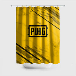 Шторка для душа PUBG: Yellow Trace, цвет: 3D-принт