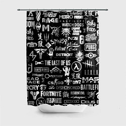 Шторка для душа Истинный геймер, цвет: 3D-принт