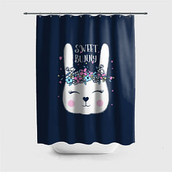 Шторка для душа Sweet Bunny, цвет: 3D-принт