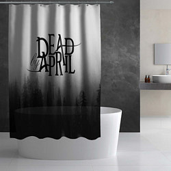 Шторка для душа Dead by April, цвет: 3D-принт — фото 2
