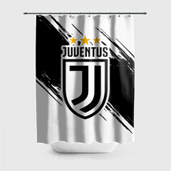 Шторка для душа Juventus: 3 Stars, цвет: 3D-принт