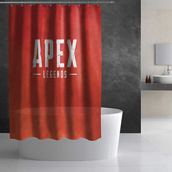 Шторка для душа Apex Legends: Red Logo, цвет: 3D-принт — фото 2