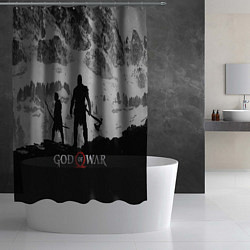 Шторка для душа God of War: Grey Day, цвет: 3D-принт — фото 2