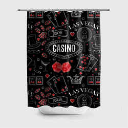 Шторка для душа Casino, цвет: 3D-принт