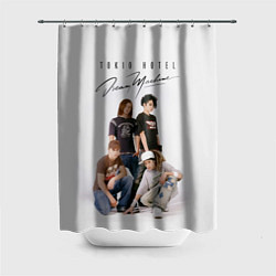 Шторка для душа Tokio Hotel rock band, цвет: 3D-принт