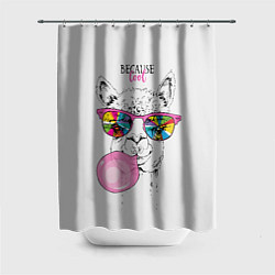 Шторка для душа Because cool, цвет: 3D-принт