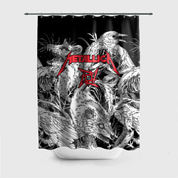 Шторка для душа Metallica крысы зомби, цвет: 3D-принт
