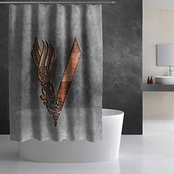 Шторка для душа Vikings, цвет: 3D-принт — фото 2