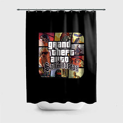 Шторка для душа GTA SA, цвет: 3D-принт
