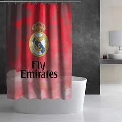 Шторка для душа Реал Мадрид, цвет: 3D-принт — фото 2