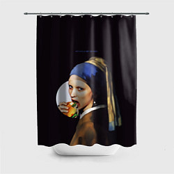 Шторка для душа Het meisje met de parel, цвет: 3D-принт