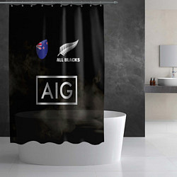 Шторка для душа ALL BLACKS, цвет: 3D-принт — фото 2