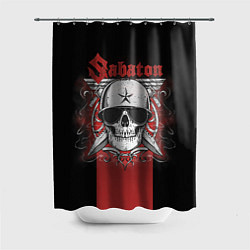 Шторка для душа Sabaton Army Skull, цвет: 3D-принт