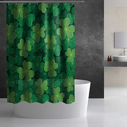 Шторка для душа Ирландский клевер, цвет: 3D-принт — фото 2