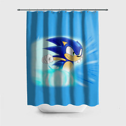 Шторка для душа Sonic, цвет: 3D-принт