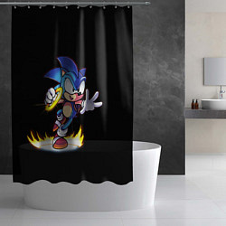 Шторка для душа Sonic, цвет: 3D-принт — фото 2
