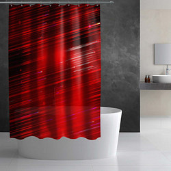 Шторка для душа Красный свет, цвет: 3D-принт — фото 2