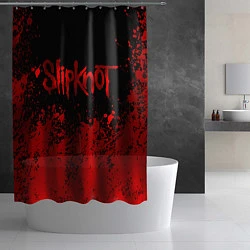 Шторка для душа Slipknot 9, цвет: 3D-принт — фото 2