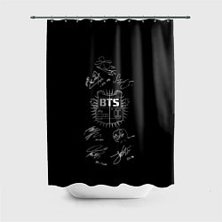 Шторка для душа BTS, цвет: 3D-принт