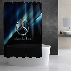 Шторка для душа Mercedes, цвет: 3D-принт — фото 2