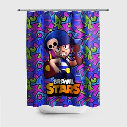 Шторка для душа Penny brawl stars Пенни, цвет: 3D-принт