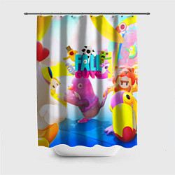 Шторка для душа FALL GAYS ФОЛЛ ГАЙС, цвет: 3D-принт