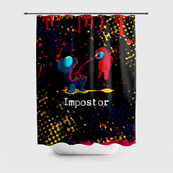 Шторка для душа Among Us - Impostor, цвет: 3D-принт