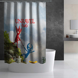 Шторка для душа Unravel Two Z, цвет: 3D-принт — фото 2